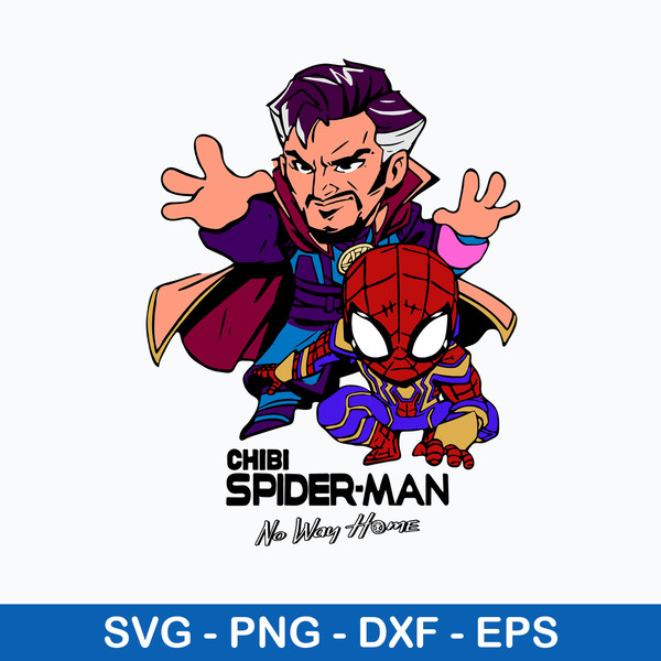 Chibi Spiderman No Way Home Svg, Supperhero Svg, Anvengers Svg, Png Dxf Eps File.jpeg