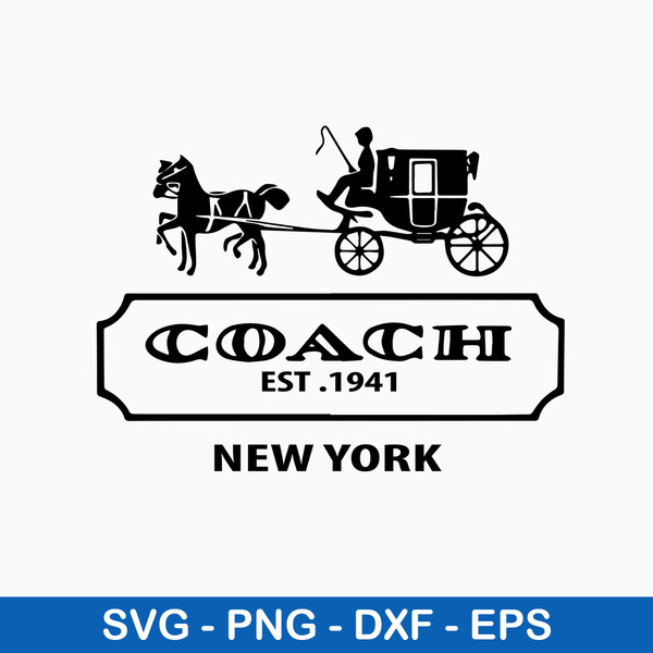 Coach Est 1941 New Yourk Svg, Coach Buggy Svg, Png Dxf Eps File.jpeg