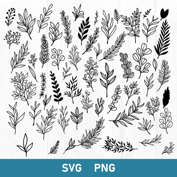 Greenery Bundle Svg, Greenery Svg, Leaves Svg, Leaf Svg, Png Digital File.jpg
