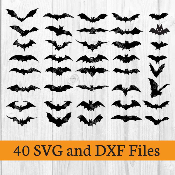 Halloween Bat Bundle Svg, Halloween Bat Svg, Bat Cricut Svg, Halloween Svg, Dxf Digital File.jpg