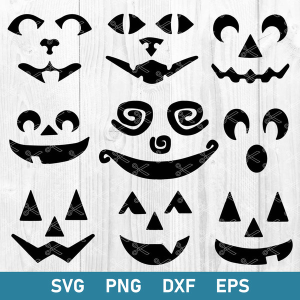Halloween Bundle Svg, Halloween Face Svg, Halloween Svg, Png Dxf Eps File.jpg