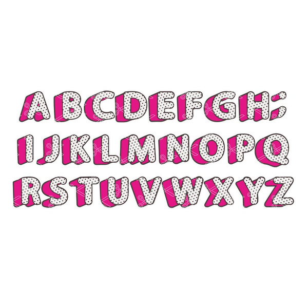 Lol Girly Doll Abc Polka Dots Alphabet Letters Svg, Png Dxf Eps Digital File.jpg