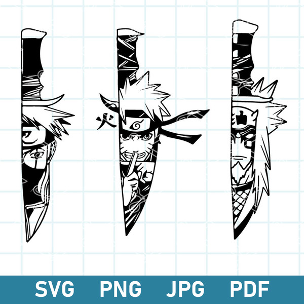 Naruto Knife Svg, Anime Naruto Knife Sasuki Svg, Anime Svg, Png Dxf EpsDigital File.jpg