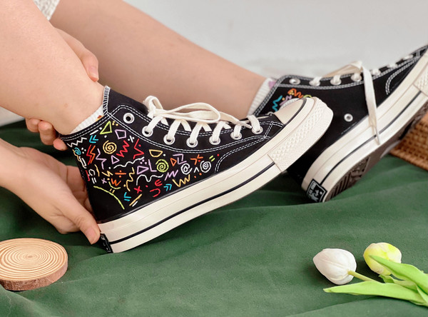Embroidered Converse Chuck Taylors 1970s Custom Converse Math Formula Embroidery Pattern Embroidered Logo Color TexturesBest For Gifts - 5.jpg