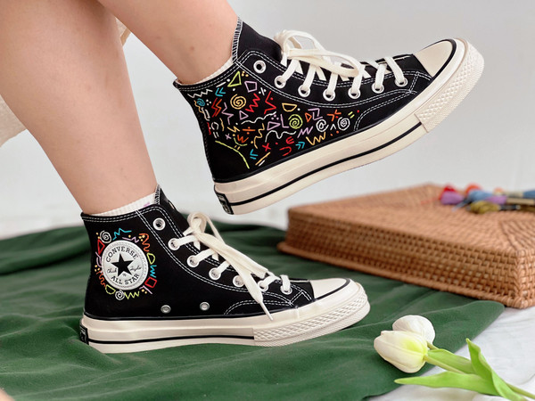 Embroidered Converse Chuck Taylors 1970s Custom Converse Math Formula Embroidery Pattern Embroidered Logo Color TexturesBest For Gifts - 7.jpg