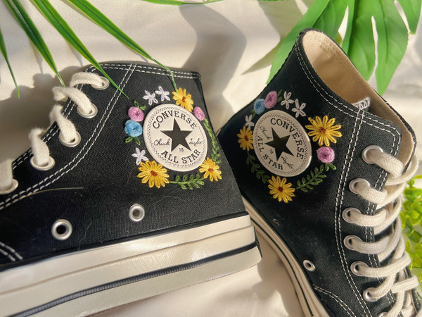 Embroidered ConverseFlower ConverseConverse Custom Colorful Daisy GardenEmbroidered SneakersConverse Chuck Taylor 1970s Embroidery Logo - 3.jpg