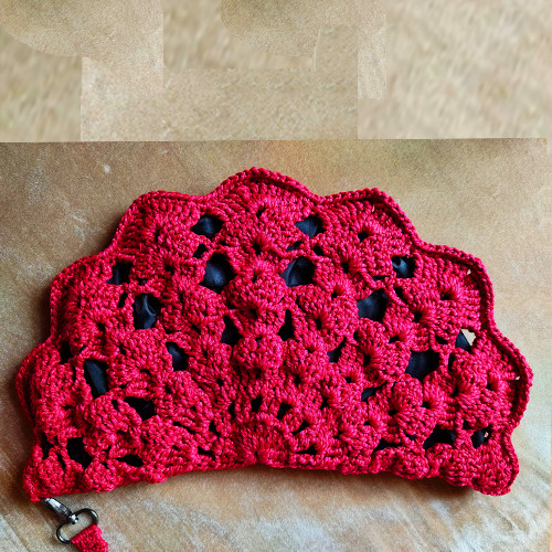 a crochet half circle bag pattern