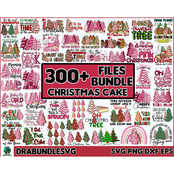300 Christmas Tree Cake png, Christmas Tree Cakes svg, Tis The Season Christmas Cakes png, Oh Christmas Tree Cake png, Christmas Funny Designs, Instant download