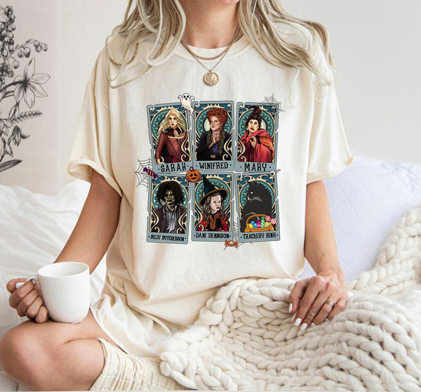Hocus Pocus Characters Tarot Card PNG, Sanderson Sisters, Halloween Witches, Halloween PNG, Sublimation Design File Digital Download PNG - 1.jpg