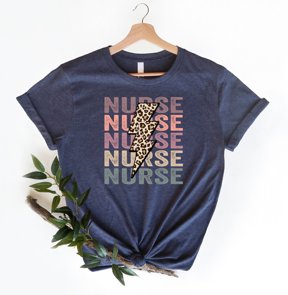 Leopard Nurse Shirt, Leopard Print Nurse Life, CNA Shirt, Nursing, Registered Nurse Shirt, RN Shirts, Nurse Week Shirt, Nursing School Tee - 2.jpg