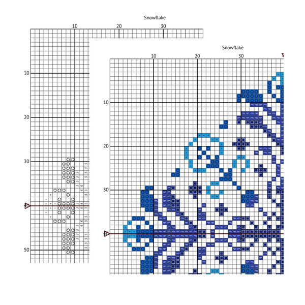 Cross stitch pattern Snowflake (3).png
