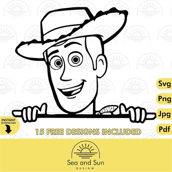 Vector Woody Toy Story Svg, Woody Disneyland Ears Svg, Png T - Inspire ...