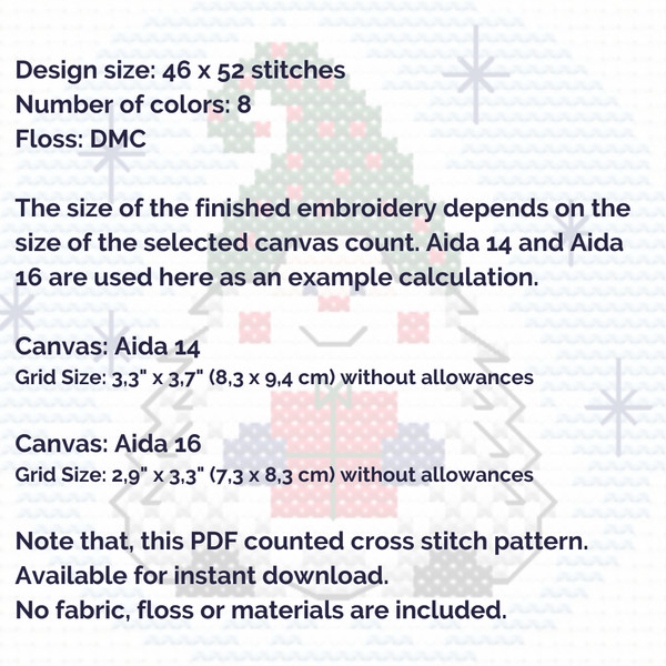Cross stitch pattern Christmas ball Gnome (4).png
