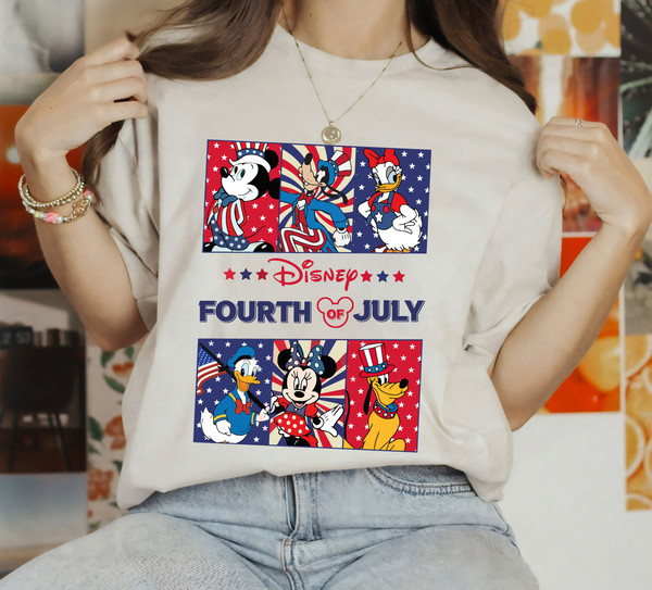 Disney 4th of July T-shirt, Sunflower Mickey and Friends Independence Day shirt, Disney America Shirt, Disney Patriotic, Disney Trip 2023 - 2.jpg