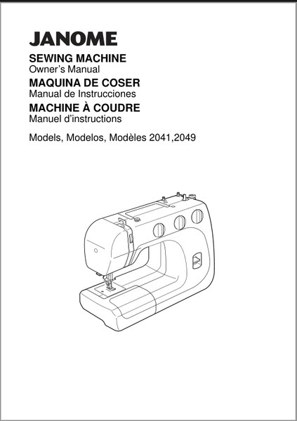 JANOME NEW HOME 2041 & 2049 Sewing Machine Owner's Instruction Manual.png