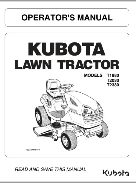 Kubota T1880,T2080,T2380 Operator's Repair Manual.png