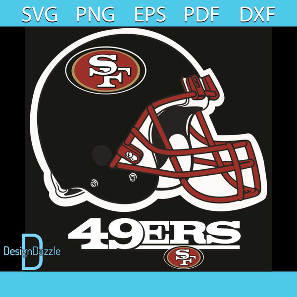 San Francisco 49er Helmet Sticker 