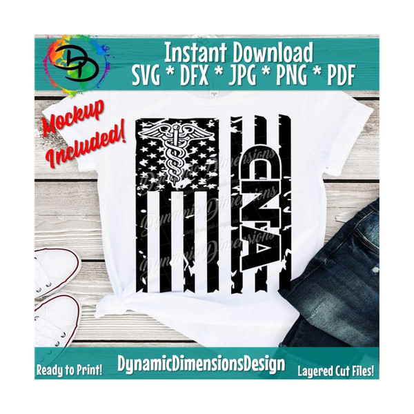 CNA svg, Flag SVG, Flag png, American flag svg, patriotic sv - Inspire ...