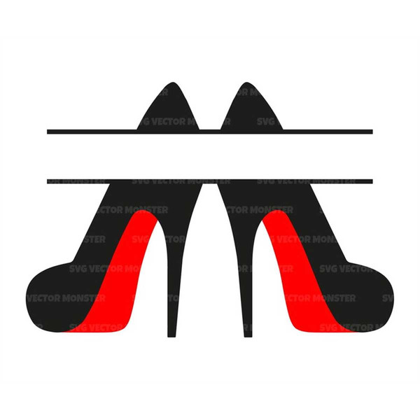 High Heels Monogram Svg, Red Bottom Heels Svg, Red Heels Svg - Inspire  Uplift