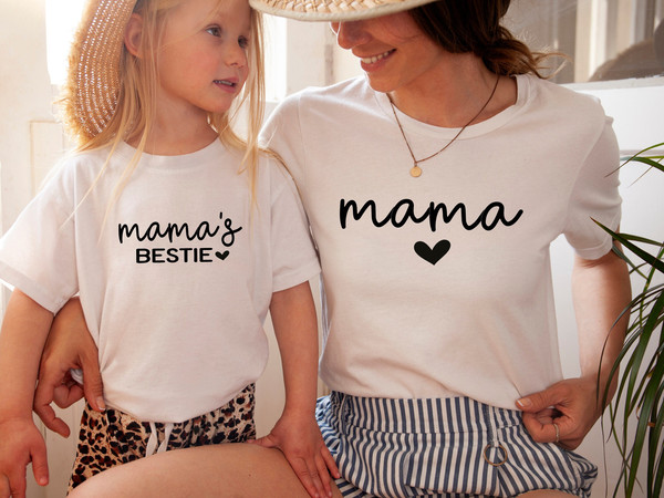 Besties Mommy And Me Shirts, Besties Gifts Shirt, Mama Baby Besties Birthday Shirt, Mom and Baby Shirts, Family Birthday Shirt, Mama and Me - 1.jpg