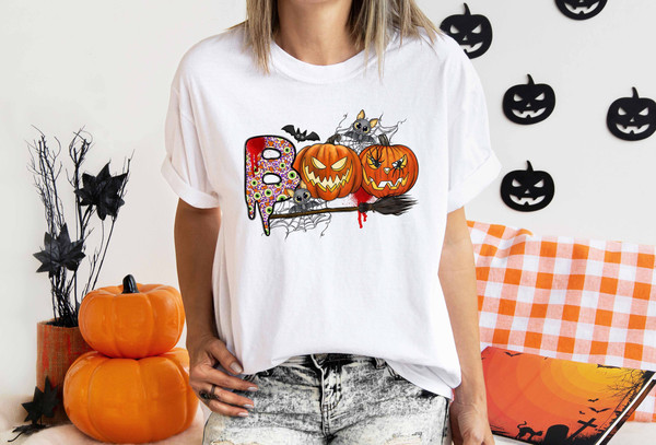 Boo Halloween Shirt, Halloween Gifts, Ghost Shirt, Halloween Costume, Halloween Party Shirt, Boo Shirt for Kids, Funny Halloween Shirt Gifts - 1.jpg