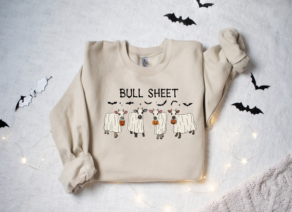 Bull Sheet Cow Halloween Sweatshirt, Cow Fall Sweatshirt,Bull Fall Sweatshirt,Cow Halloween Sweatshirt,Cow Hoodie,Cow Halloween Shirt - 1.jpg