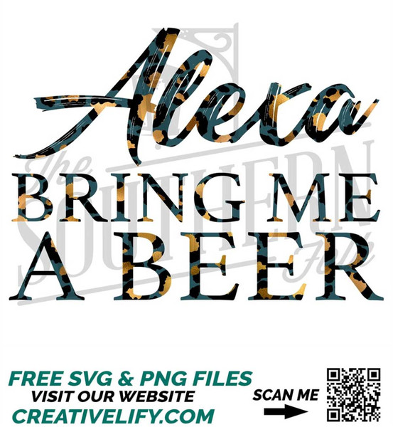 Alexa Bring me a Beer PNG File, Sublimation Design Download, - Inspire  Uplift
