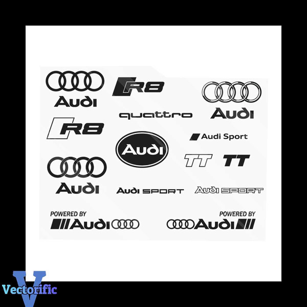 Audi Vector Logo - Download Free SVG Icon, logo audi