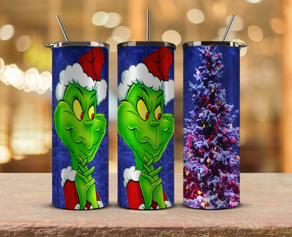Christmas Tumbler Design,Grinch Tumbler Wrap, Christmas Tumb - Inspire  Uplift