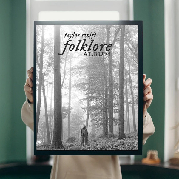 Hot Album Taylor Swift Folklore Poster, No Framed, Gift - Inspire