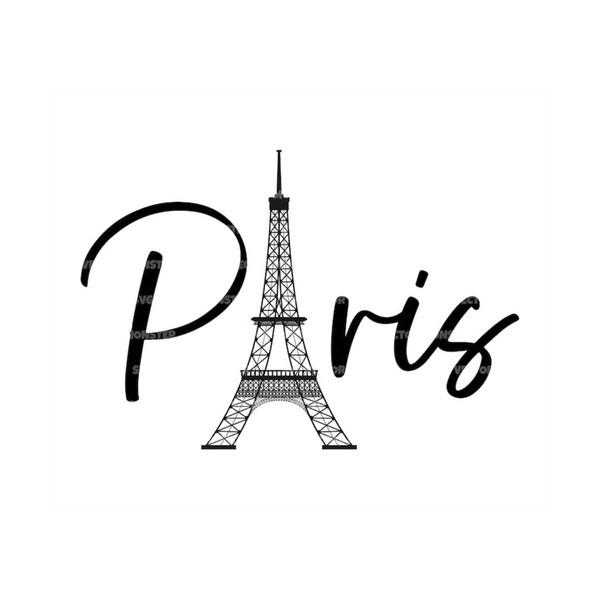 Paris Svg, Eiffel Tower Svg, France Svg. Vector Cut file for - Inspire ...