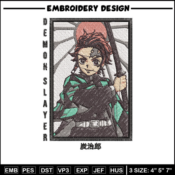Tanjiro box embroidery design, Tanjiro embroidery, Embroidery shirt, Embroidery file, Anime design, Digital download.jpg