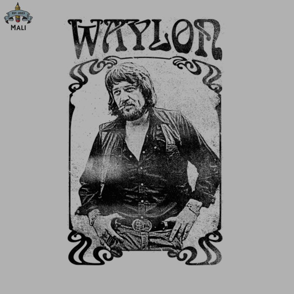 ML060793-Waylon Jennings  Vintage Faded Style Fan Design Sublimation PNG Download.jpg