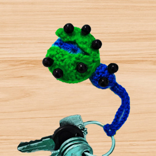 crochet ladybug keychain pattern