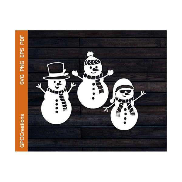 Celebrate Winter Snowman SVG Cut File - Snap Click Supply Co.