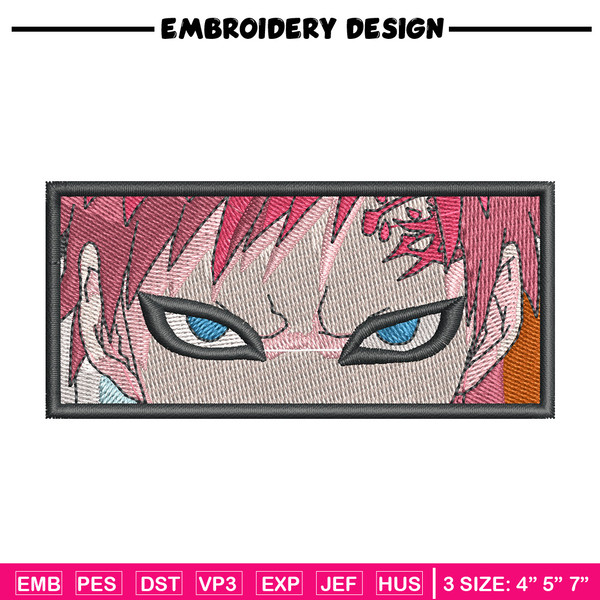 Gaara eyes embroidery design, Naruto embroidery, Anime design, Embroidery shirt, Embroidery file, Digital download.jpg