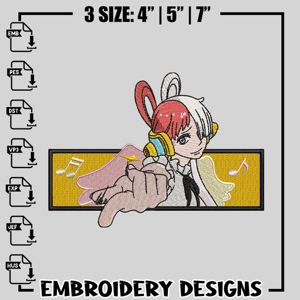 Uta embroidery design