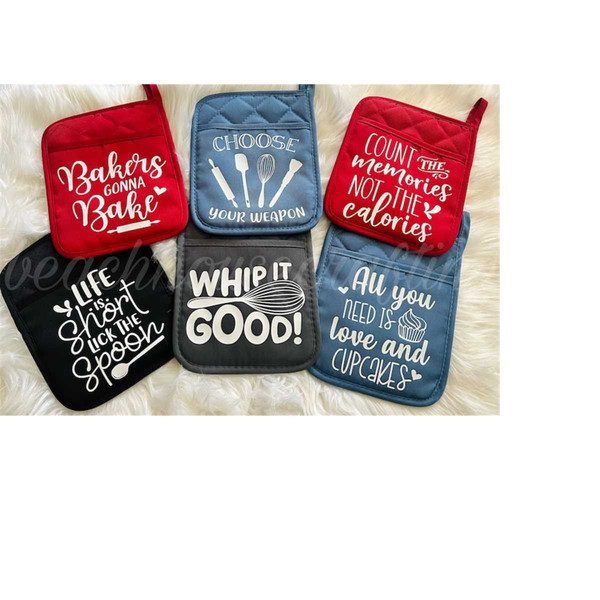 Potholder Pot Holders With Sayings Bakers Gonna Bake Whip It Good
