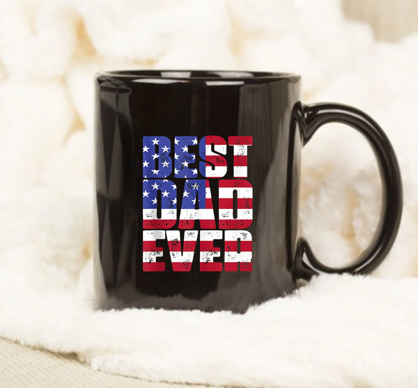 Best Dad Ever With US American Flag Gift For Father's Day Mug - 1.jpg