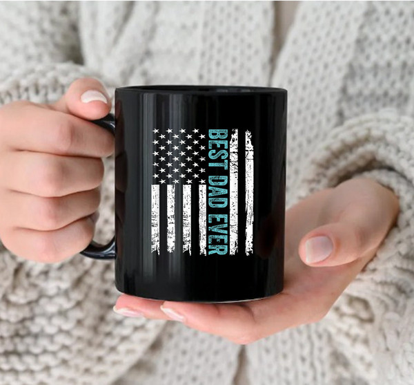 Father's Day Best Dad Ever With US American Flag Mug - 2.jpg