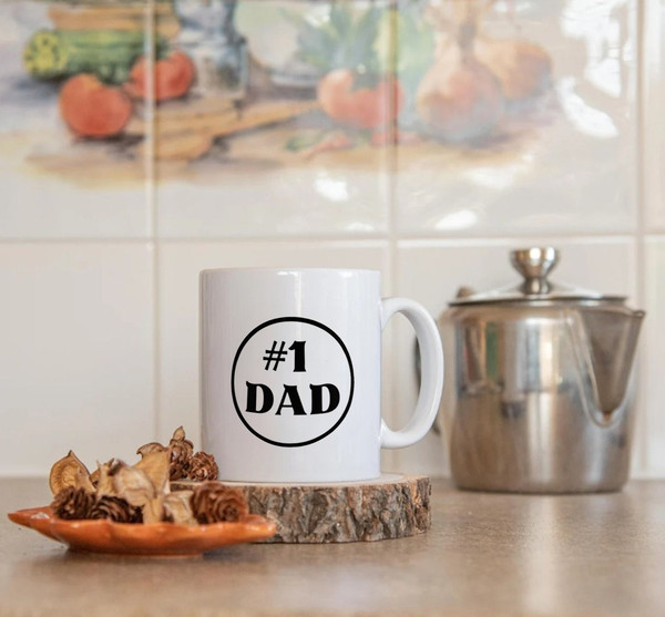Father's Day Mug Number One Dad Perfect Coffee Mug, Father's Day Mug, Gift Dad - 3.jpg