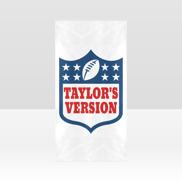 Taylor's Version Beach Towel NFL Football Travis Kelce Taylor Swift Era.png