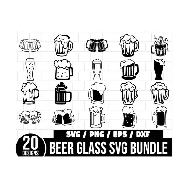 BEER MUG SVG Bundle, Alcohol Svg, Beer Clipart, Beer Keg Svg - Inspire ...