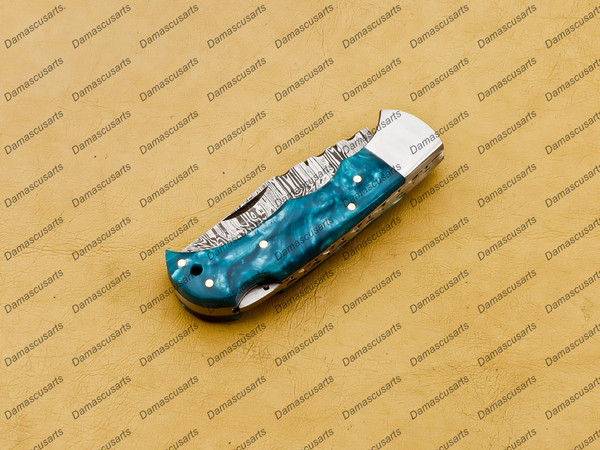 Damascus Pocket Folding Knife 9.JPG
