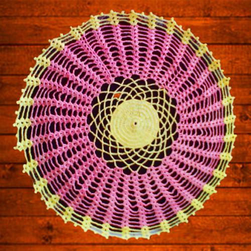 crochet round doily pattern