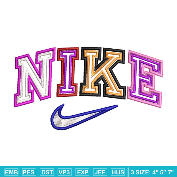 Nike color embroidery design, Nike embroidery, Nike design, Embroidery shirt, Embroidery file,Digital download.jpg