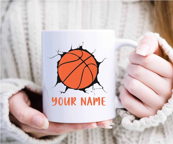 Custom Basketball Coffee Mug (Personalized)