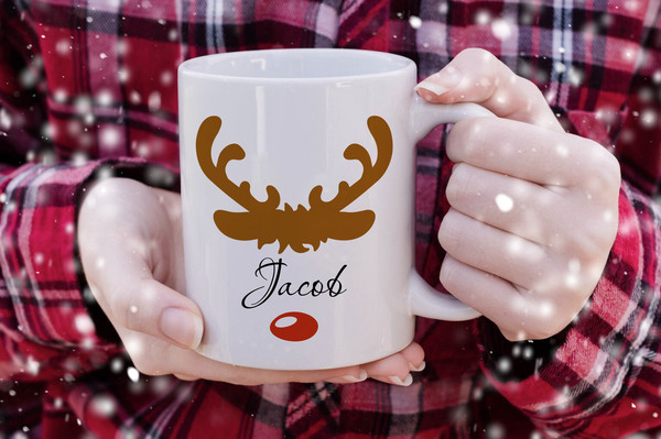 Santas Reindeer Sleigh Mug, Gift for Christmas, Reindeer Mug - Inspire  Uplift