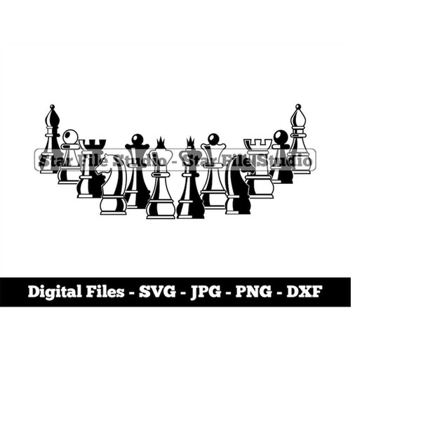 Chess Set Symbols clip art (110541) Free SVG Download / 4 Vector