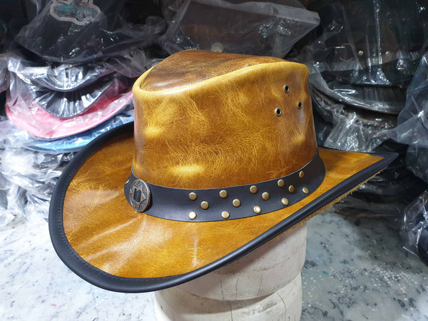 Western Australian Cowboy Outback Leather Hat (8).jpg